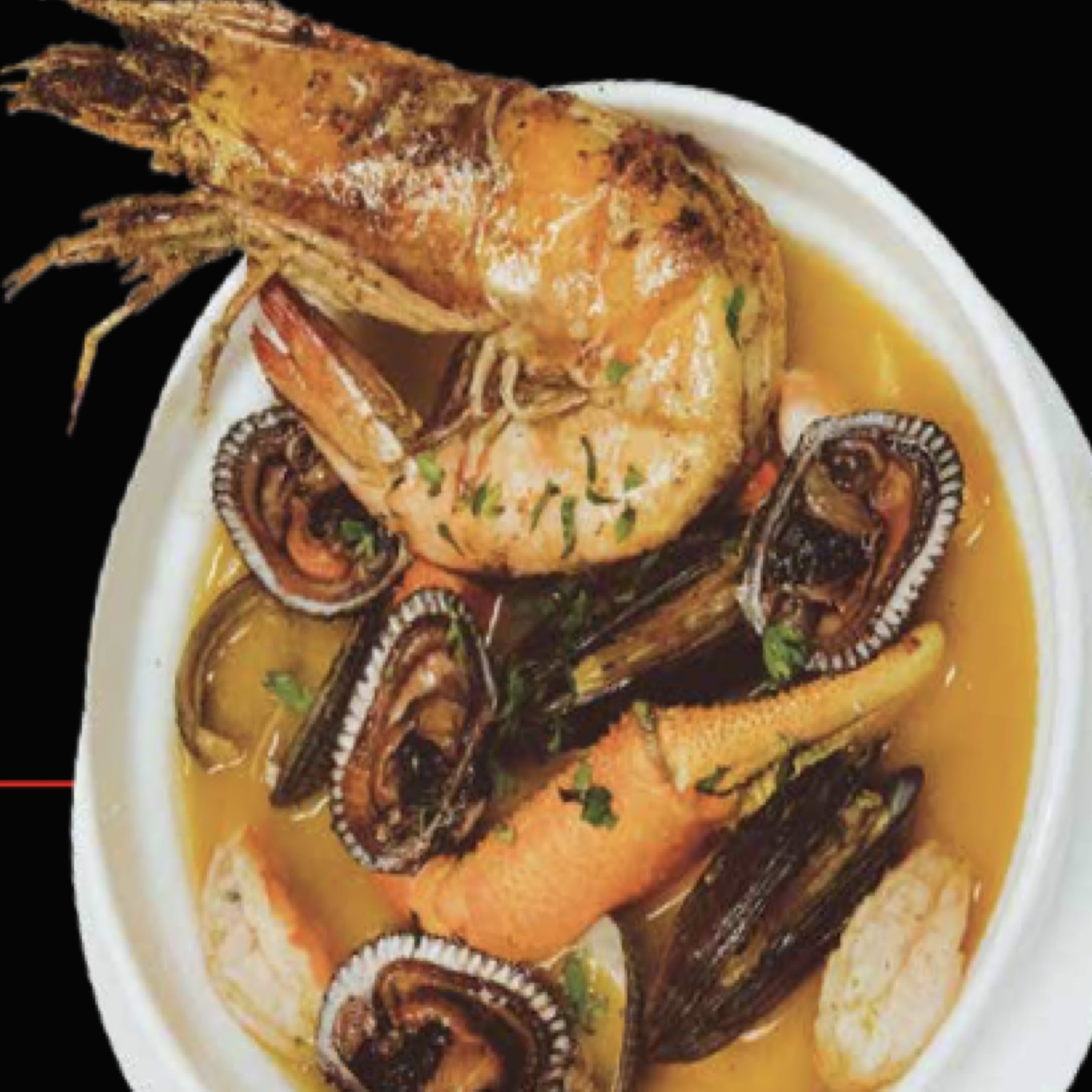 Sopa marinera de La Casa del Marisco